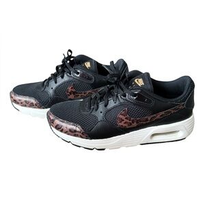 Nike Air Max Women's Size 5.5 Black And Leopard Print